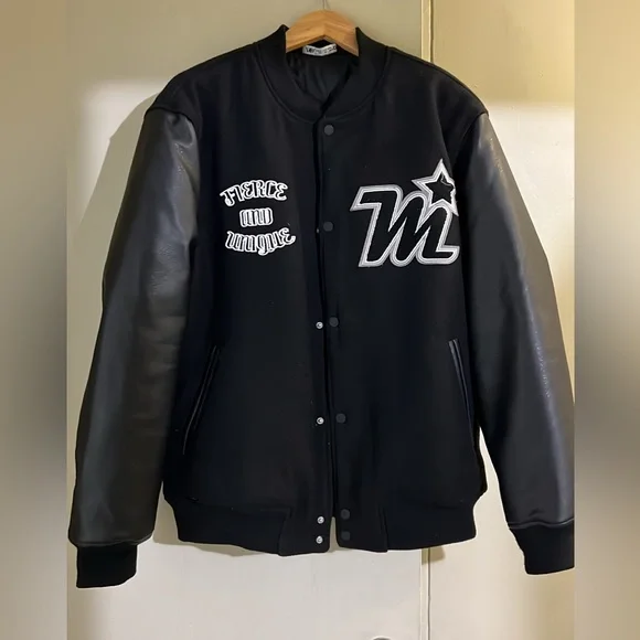 Fierce and Unique varsity jacket from Zara